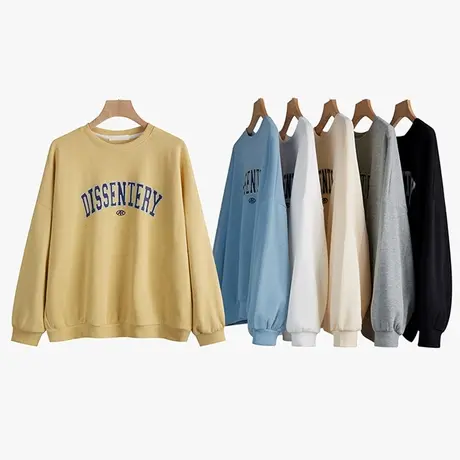 ins超火卫衣女春秋薄款宽松韩版显瘦休闲运动百搭早春vintage上衣商品大图