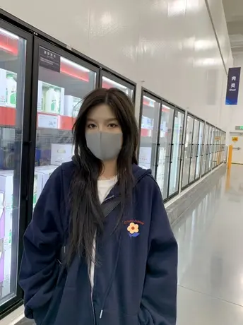 学院风卫衣女2022新款大码连帽外套潮牌ins加绒秋冬复古开衫上衣商品大图