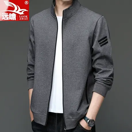 卫衣外套男ins潮牌春秋款宽松男士休闲上衣秋季拉链立领开衫衣服商品大图