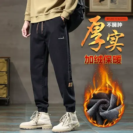 加棉裤冬裤男款防风抗寒工装裤加绒加厚冬季秋冬款男士休闲裤外穿商品大图