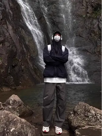 户外旅行穿搭登山裤子男款夏季速干美式降落兵伞裤徒步工装冲锋裤商品大图