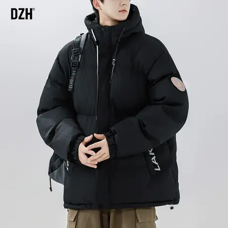 男士连帽棉服男款冬季加厚潮牌休闲棉衣外套潮高级感2023新款棉袄商品大图