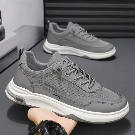 男鞋春夏季透气2024新款潮流百搭板鞋男士休闲薄款工作一脚蹬潮鞋图片