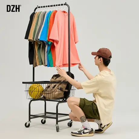 男士上衣纯色纯棉t恤潮牌短袖男2023新款衣服男款夏季体恤衫半袖商品大图