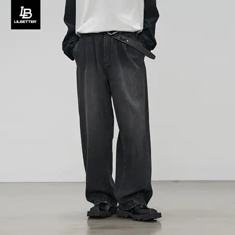 Lilbetter牛仔裤男款宽松2023新款裤秋冬季vintage长裤高街裤子LB商品大图