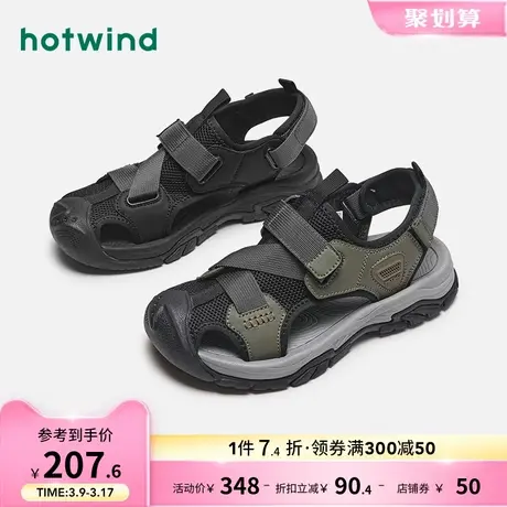 热风2024年夏季新款男士时尚凉鞋商品大图