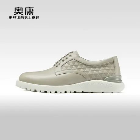 【运动皮鞋】奥康男鞋春秋季新款时尚休闲皮鞋男商务真皮舒适鞋图片