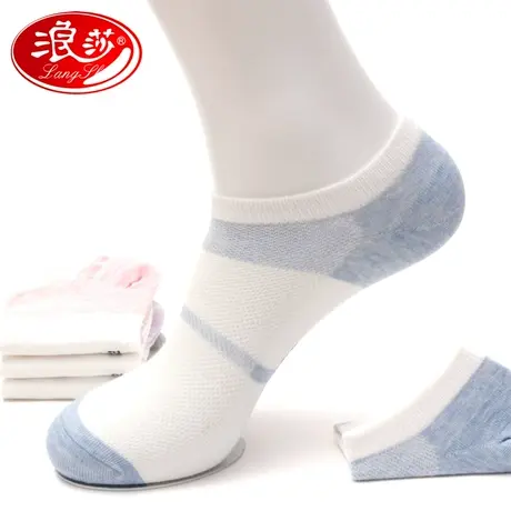 浪莎船袜纯棉袜子女夏季薄款短袜低帮隐形女袜学院风韩版ins潮袜商品大图