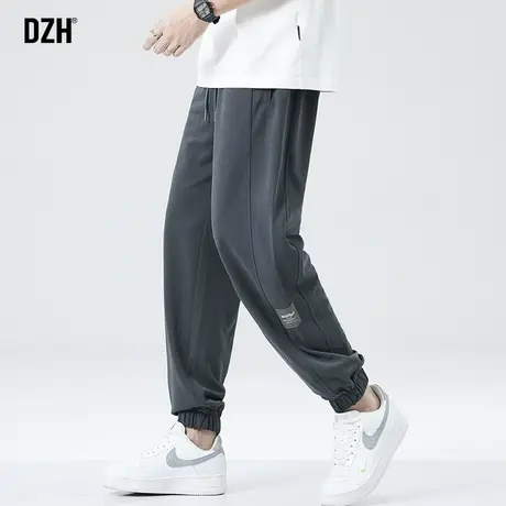 男士莫代尔休闲裤男束脚宽松裤子2023新款灰色运动裤束脚裤哈伦裤商品大图