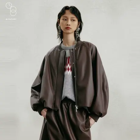 子苞米冬季新款时尚简约短款百搭女式棉服图片