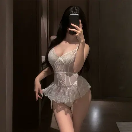 霏慕蕾丝马甲性感情侣趣味清趣内衣小胸睡衣钢圈透视辣妹肚兜制服商品大图