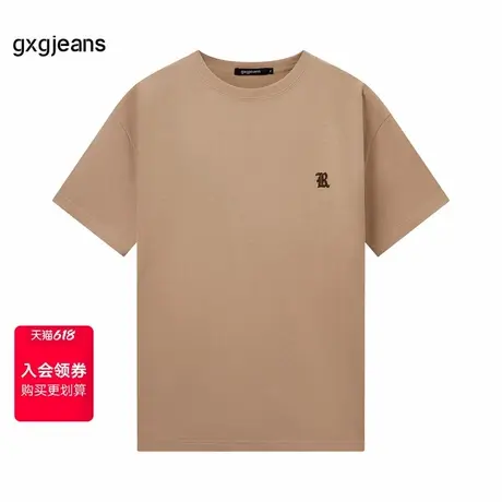 gxg.jeans男装2024年春季新款圆领短袖T恤J24D442024图片
