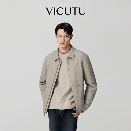 VICUTU威可多男士羽绒服舒暖鹅绒商务差旅通勤休闲百搭日常鹅绒服图片