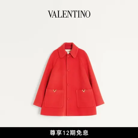 [新品抢先看][12期免息]]华伦天奴VALENTINO男士单排扣羊毛大衣图片