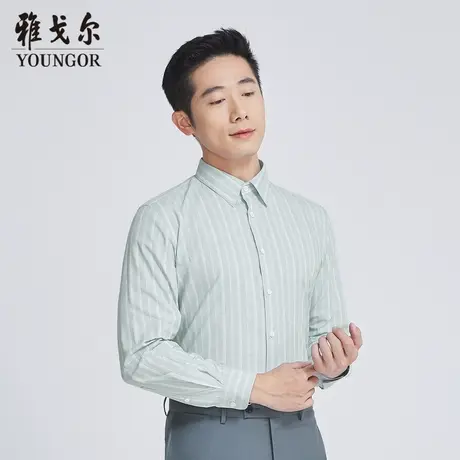 雅戈尔奥莱 商场同款男士长袖衬衫秋季新款官方商务休闲衬衫商品大图