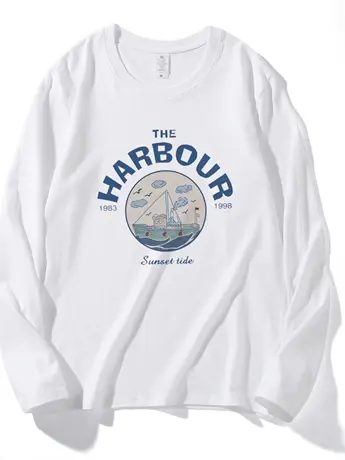 春秋装2023新款欧货仿棉长袖t恤女冬季美式复古内搭打底衫上衣服商品大图