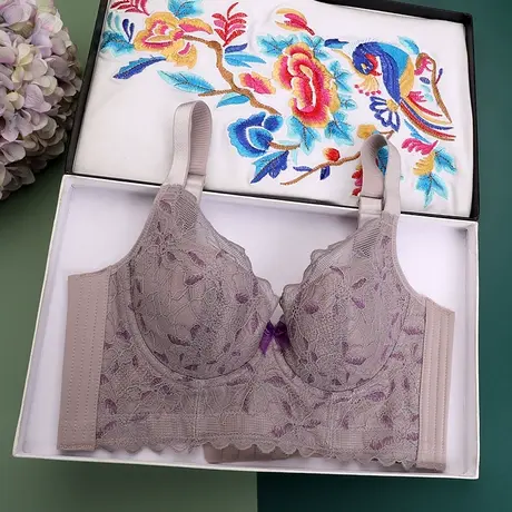 调整型内衣小胸加厚聚拢收副乳文胸上托矫正外扩防下垂高侧比胸罩图片