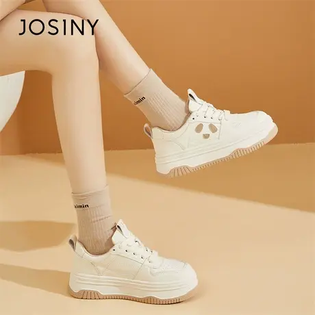 Josiny/卓诗尼板鞋女款2024春季新款爆款小白鞋百搭运动休闲鞋子商品大图