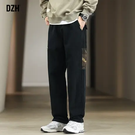 男士灯芯绒裤子美式复古工装裤男款秋季潮牌男休闲裤2023新款长裤商品大图