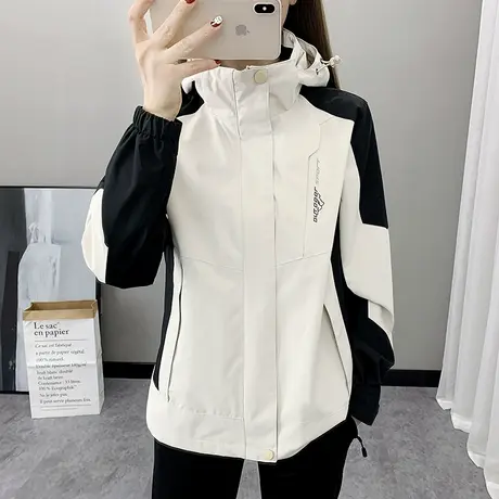 冲锋衣男女三合一可拆卸2024新款春秋冬季登山服户外夹克外套上衣商品大图