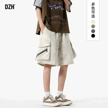 男生直筒运动休闲裤男2025夏季新款美式潮牌短裤宽松五分中裤男款商品大图