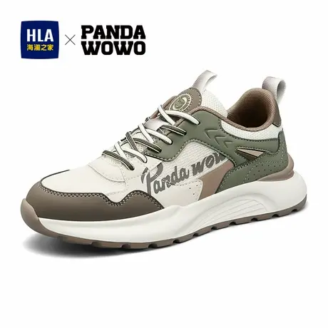 HLA/海澜之家男鞋新款Panda wowo国潮联名款增高运动鞋休闲鞋商品大图