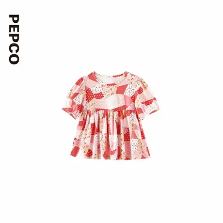 小猪班纳童装2025夏装新款儿童上衣小童女童短袖针织衫宝宝幼童潮商品大图