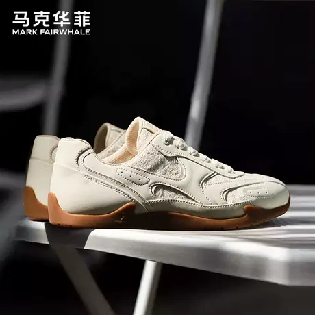 马克华菲奶糖德训鞋男款夏季情侣板鞋休闲复古小白鞋透气运动女鞋商品大图