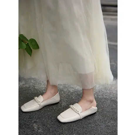 Artmu阿木平底乐福鞋女2023新款两穿一脚蹬懒人鞋不累脚女鞋 软底商品大图