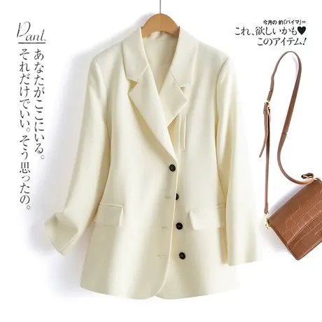 时尚气质西装上衣外套2023年春季新款淑女宽松显瘦通勤上班族上衣图片