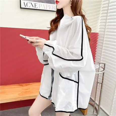 户外透气防晒衣女夏季韩版宽松大码冰丝薄款百搭夏日防晒服外套潮商品大图