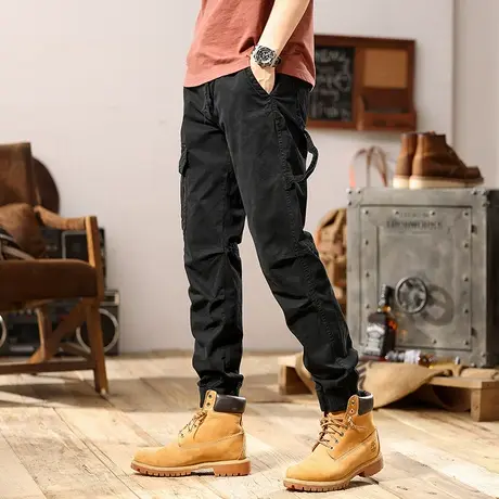 裤子男款夏季工装长裤百搭裤子时尚潮流男士裤子夏季薄款工装裤商品大图