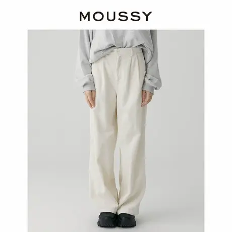 MOUSSY春季新品复古灯芯绒中性风阔腿休闲裤女028GAZ30-6300商品大图