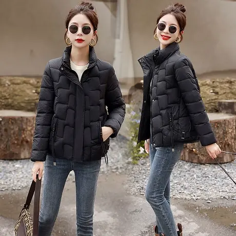 羽绒棉服女2023冬新款韩版宽松大码显瘦棉衣小个子加厚外套面包服图片