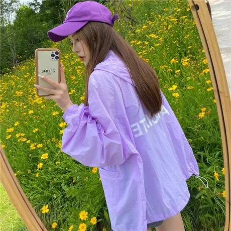 大码防晒衣女200斤夏季冰丝紫外线透气薄款防晒服外套2021新款潮图片