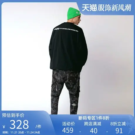 Aape男装秋冬猿颜徽章字母印花多口袋迷彩长裤6548XAD商品大图