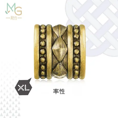 周生生Charme XL酷黑率性黄金转运珠足金情侣串珠90392C图片
