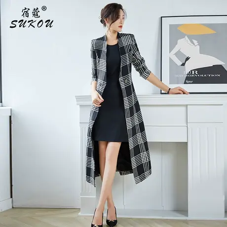 简约气质风衣秋装2023年新款女高档时尚大衣保暖修身显瘦女小个子商品大图