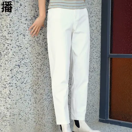 播休闲裤女2023年秋季新款修身长裤专柜正品代购显瘦哈伦裤锥形裤商品大图