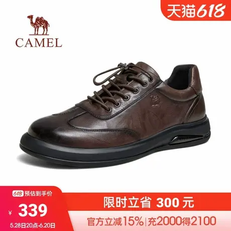 骆驼2024秋季新款舒适软底耐磨防滑通勤百搭休闲商务运动皮鞋男士商品大图