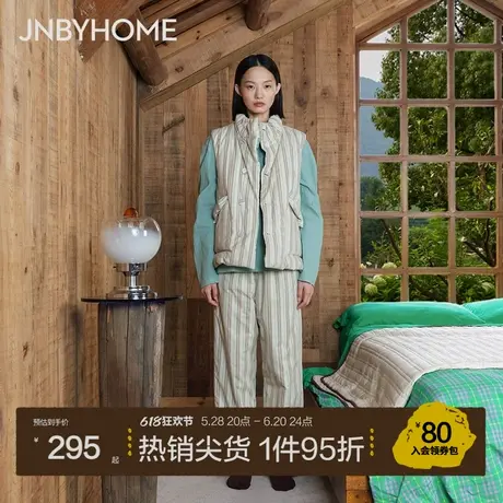 【棉绒小马甲】JNBYHOME江南布衣灯芯绒家居服叠穿外套背心男女商品大图