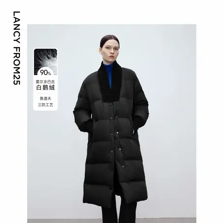 朗姿欧洲EiLEEN ELITEE霍尔多巴吉白鹅绒2024冬新款羽绒服派克服图片