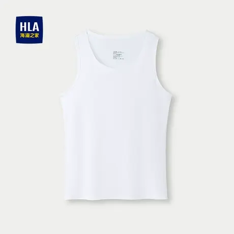 HLA/海澜之家两件装内衣背心2025新款弹力圆领打底背心男商品大图