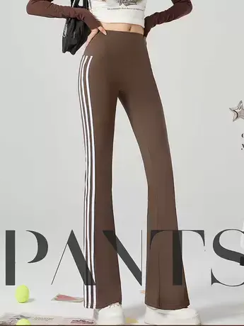 2023新款微喇叭裤女休闲高档女士宽松显瘦高腰时尚秋季薄款长裤女商品大图