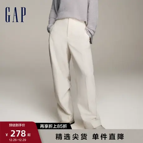 Gap女装早春高级商务气质直筒西装裤长裤时尚通勤休闲裤889614商品大图