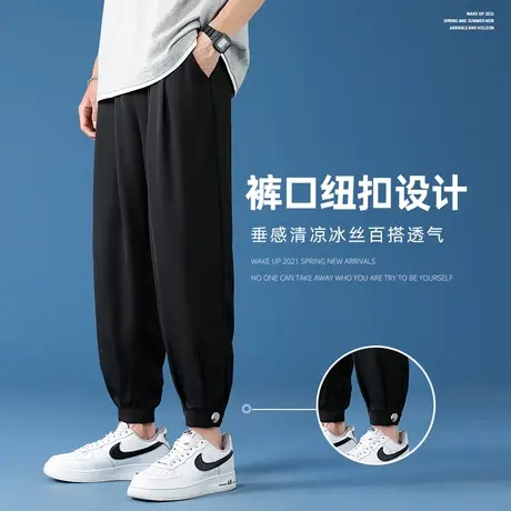 法式工装裤配马丁靴盐系日系甜酷欧美hiphop炸街裤子高街ins潮男商品大图