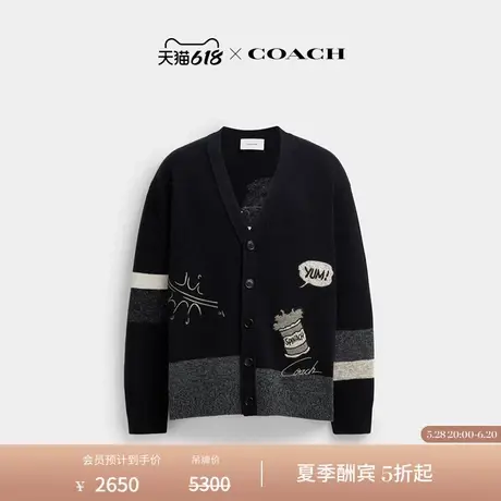 COACH/蔻驰男女通用COACH X POPEYE开衫含羊毛上衣设计感商品大图