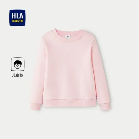 HLA/海澜之家卫衣2025秋冬新款圆领精致可爱满身印花上衣女童图片