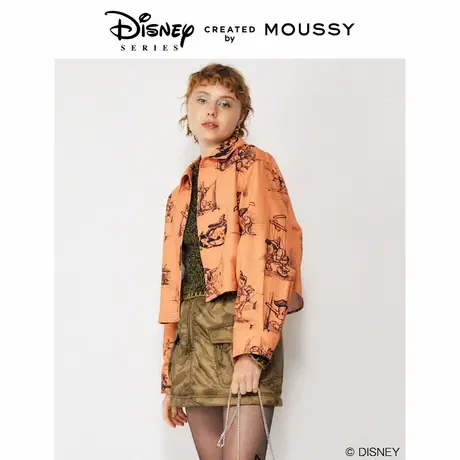 MOUSSY 迪士尼合作款匹诺曹印花翻领衬衫外套女010GAY30-5000商品大图