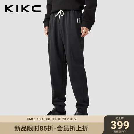 kikc休闲裤男2023秋季新款商场同款合体版型商务休闲松紧腰裤子商品大图